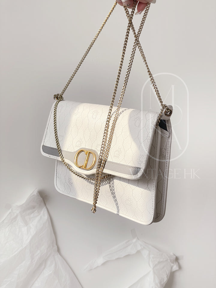 Dior vintage honeycomb pvc chain shoulder bag