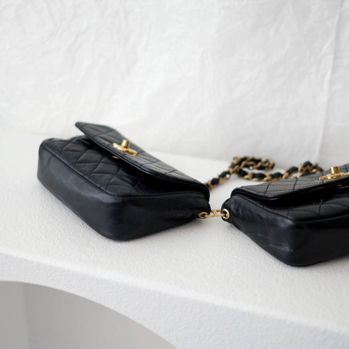 Chanel vintage quilted lambskin mini bags