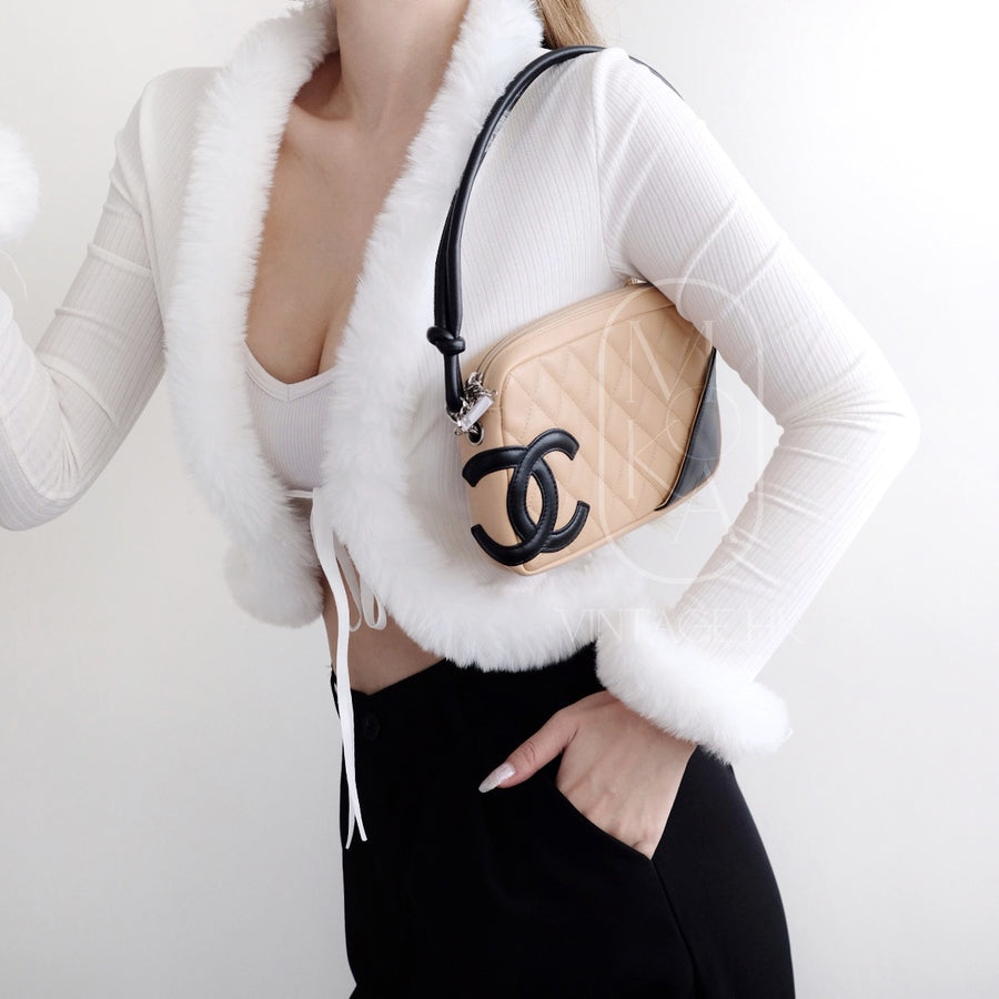 Chanel cambon small rectangle coco beige handbag