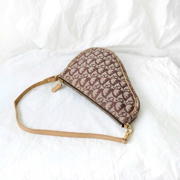 Dior brown small saddle bag