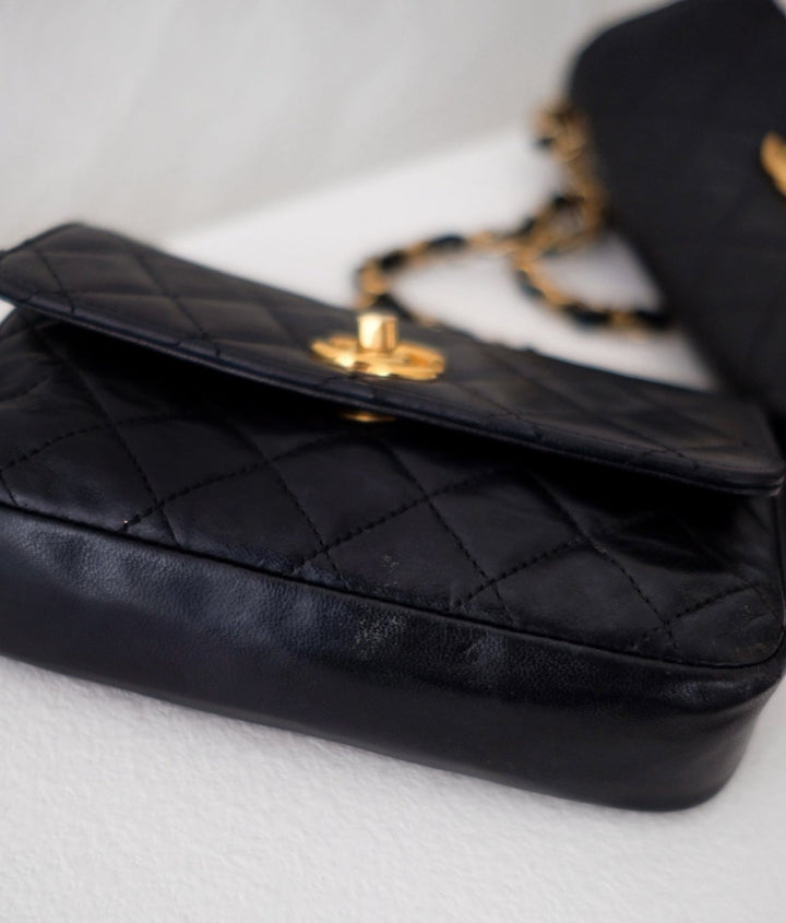 Chanel vintage quilted lambskin mini bags