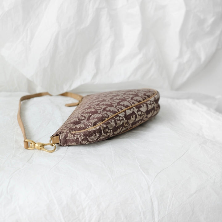 Dior brown small saddle bag