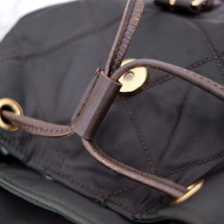 Prada matelasse nylon leather backpack