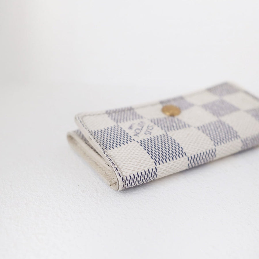 Louis Vuitton damier azur multicles 4-key case