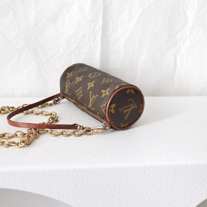 Lv mini papillon leather handbag