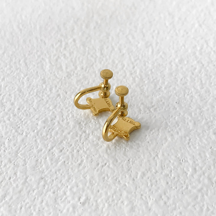 Celine vintage gold earrings