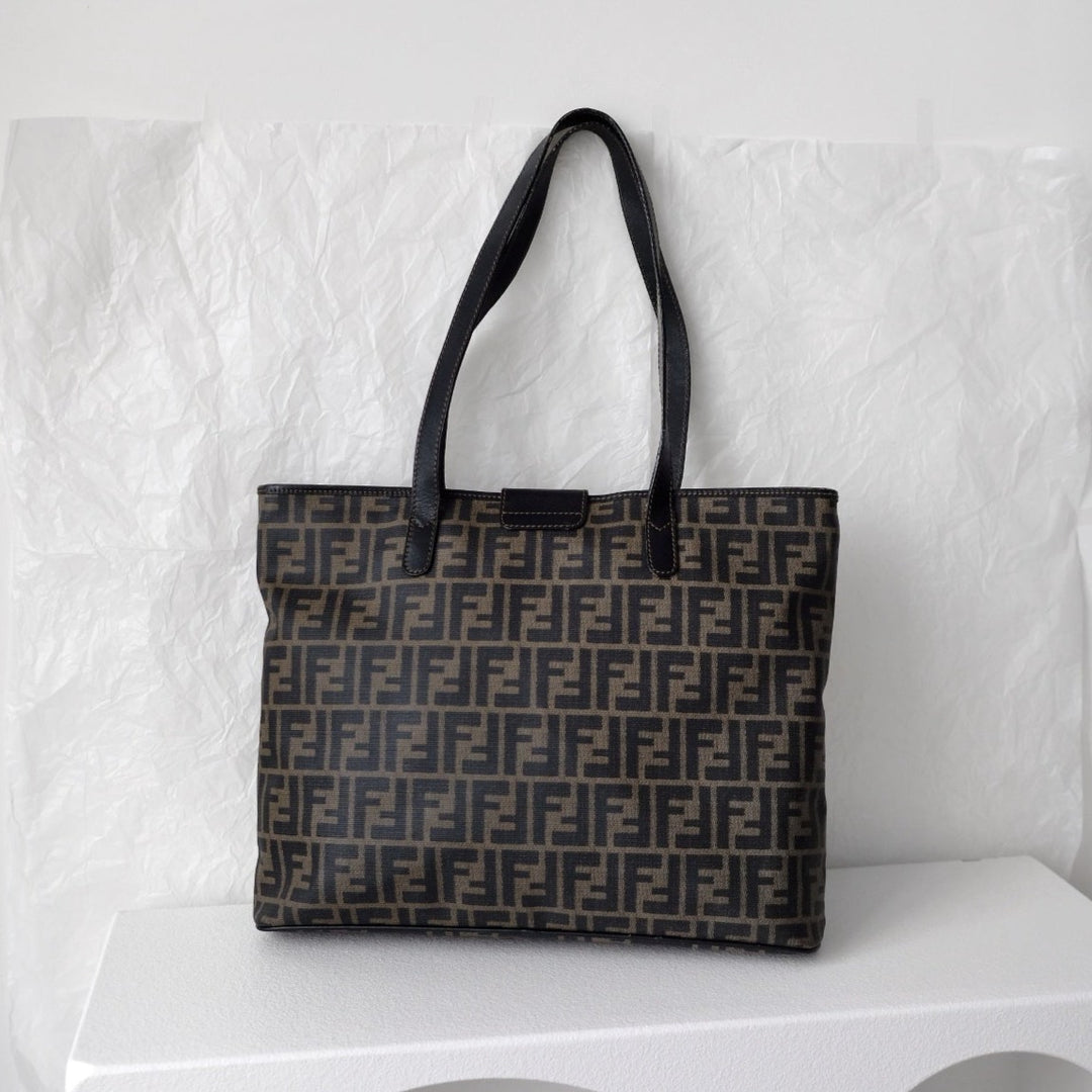 Fendi old zucka pvc tote bag