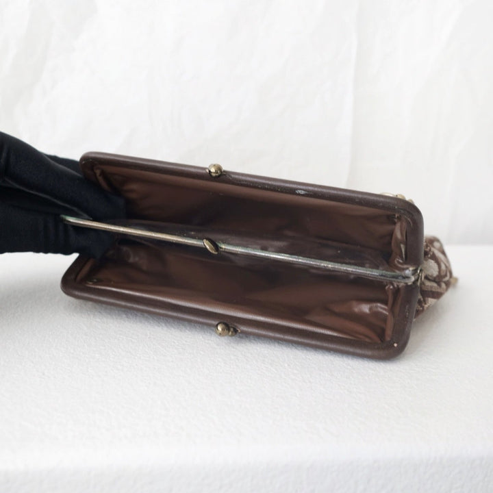 Dior vintage kiss-lock clutch bag+chain