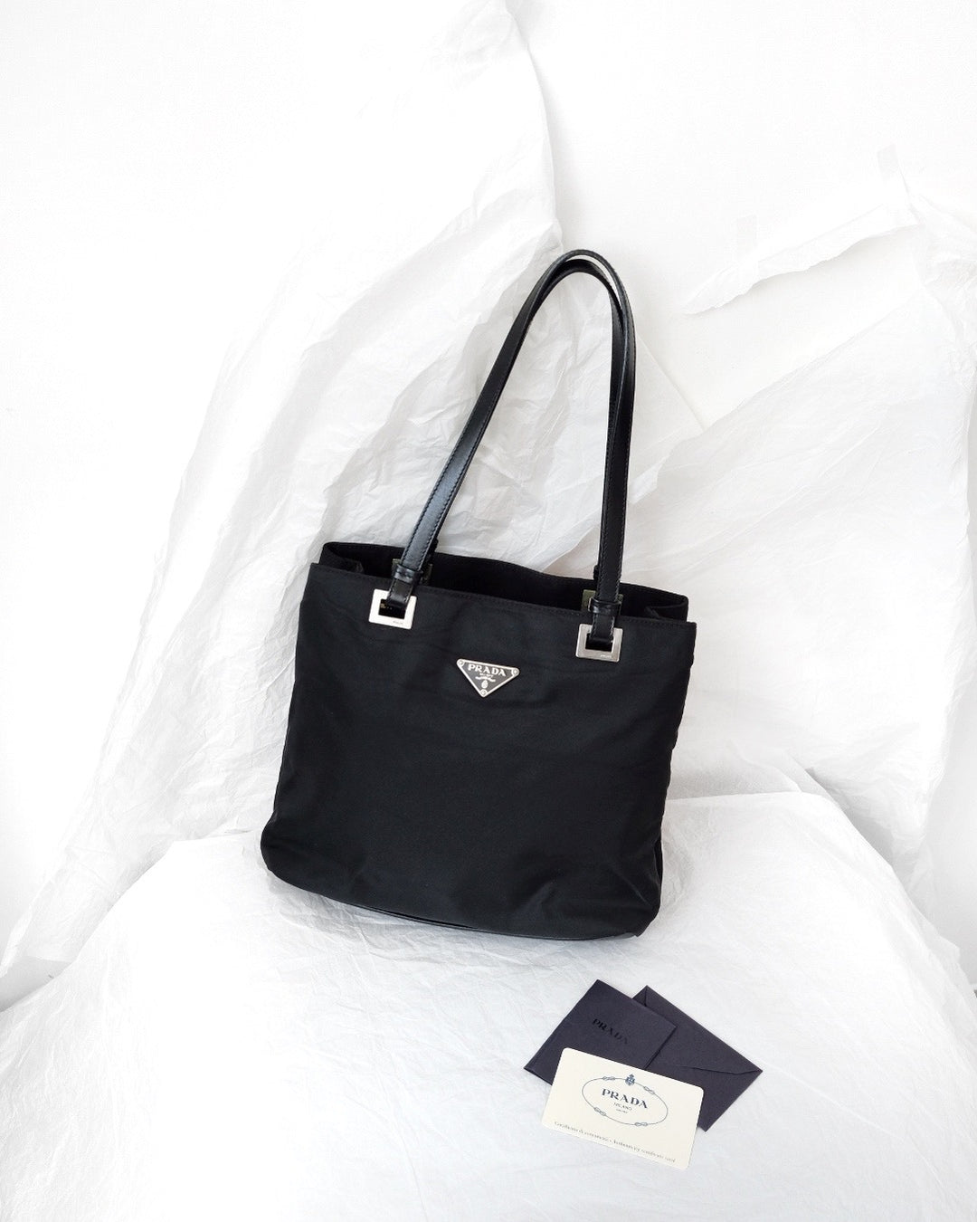 Prada vintage nylon tote bag