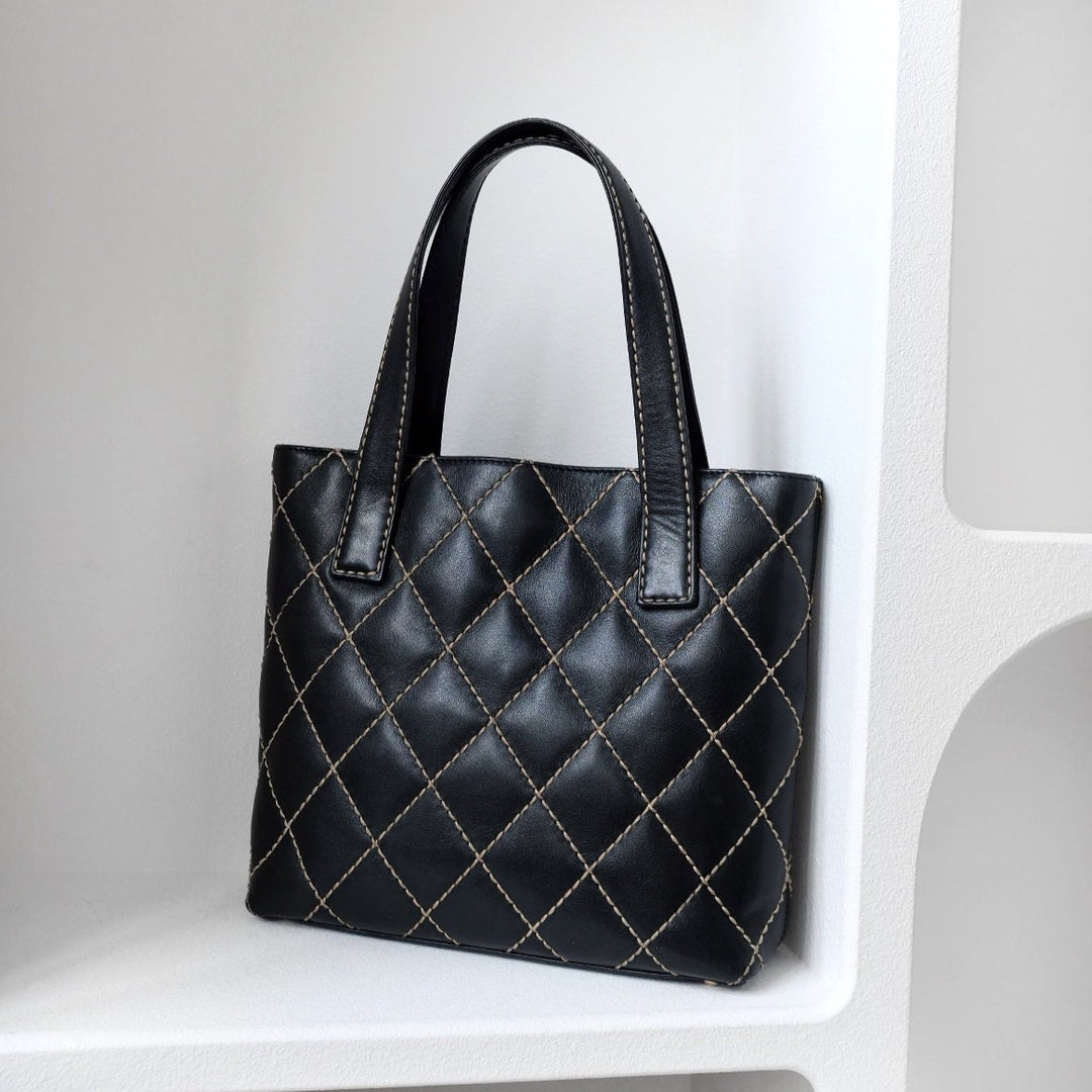 Chanel wild stitch cc tote bag
