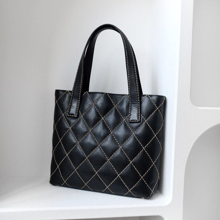 Chanel wild stitch cc tote bag