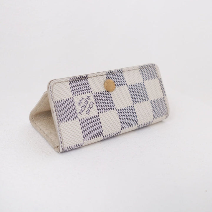 Louis Vuitton damier azur multicles 4-key case