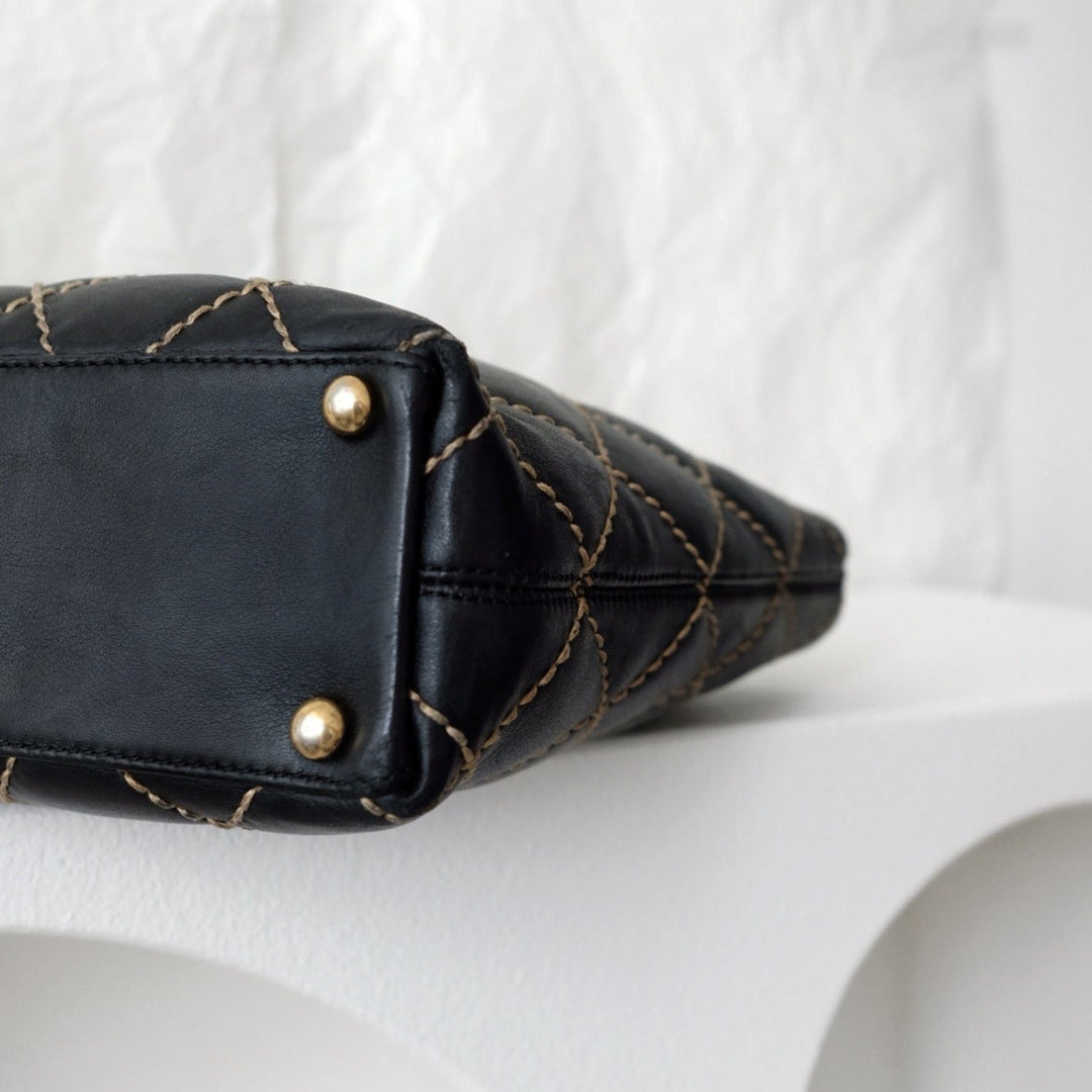 Chanel wild stitch cc tote bag