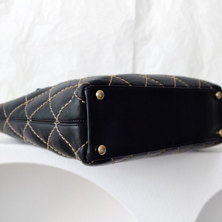 Chanel wild stitch cc tote bag
