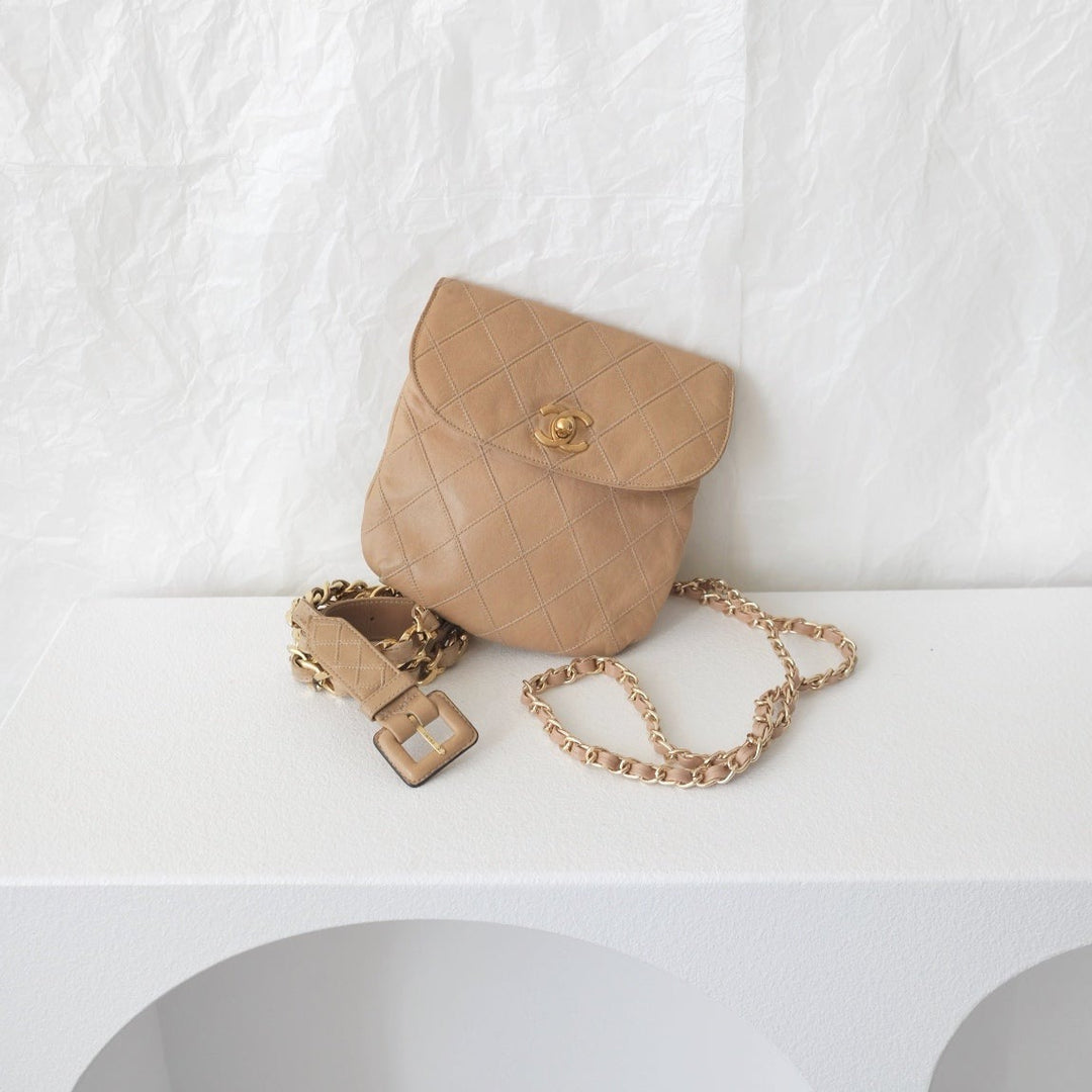 Chanel quilted  CC belt bag