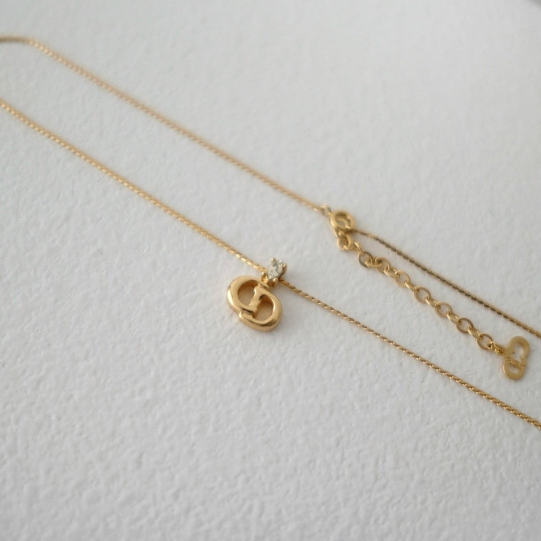 Dior vintage gold necklace