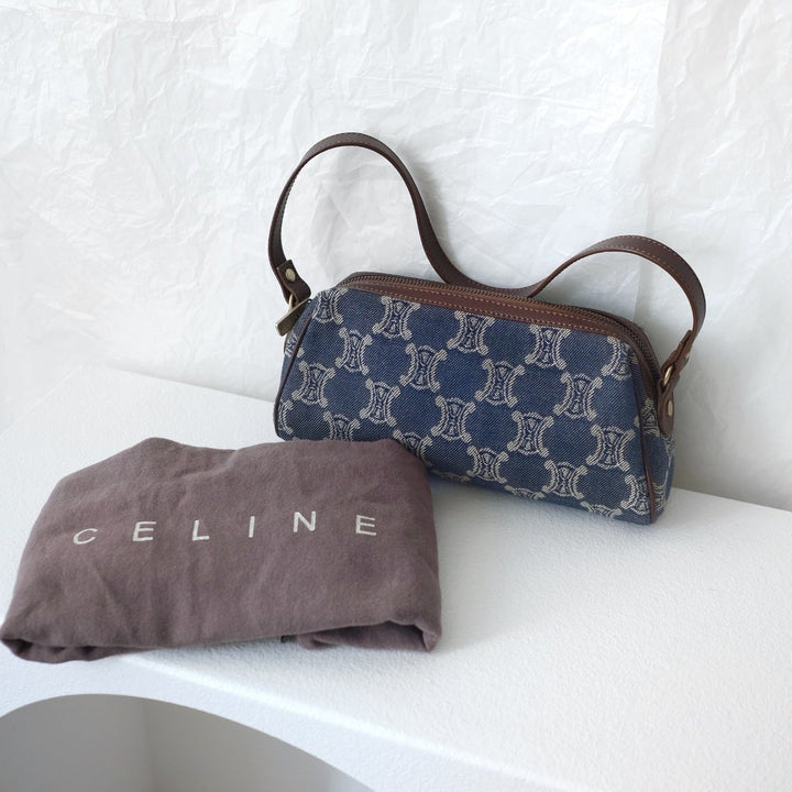 Celine vintage denim bag