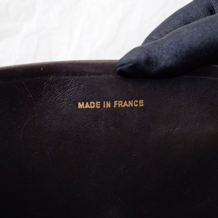 Chanel vintage box leather flap chain bag