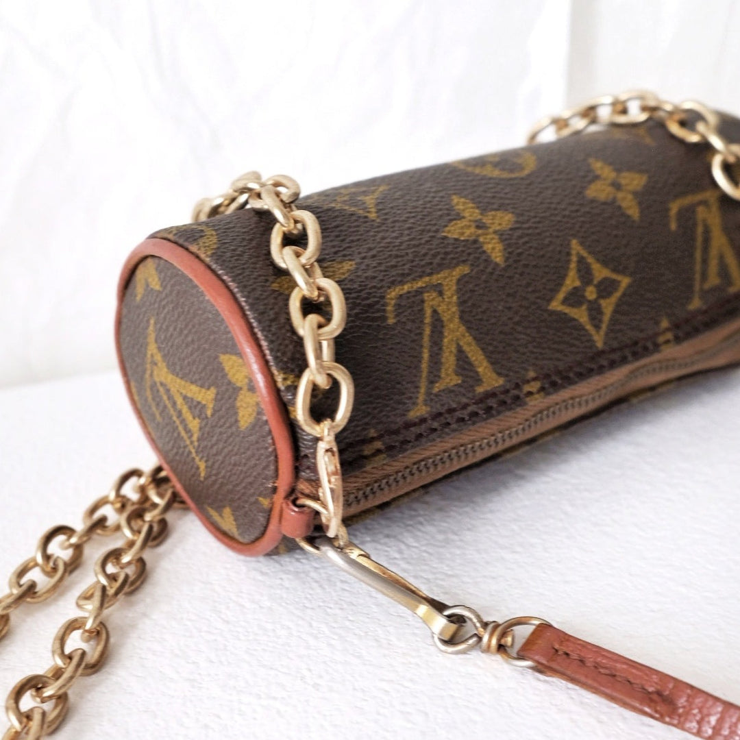 Lv mini papillon leather handbag