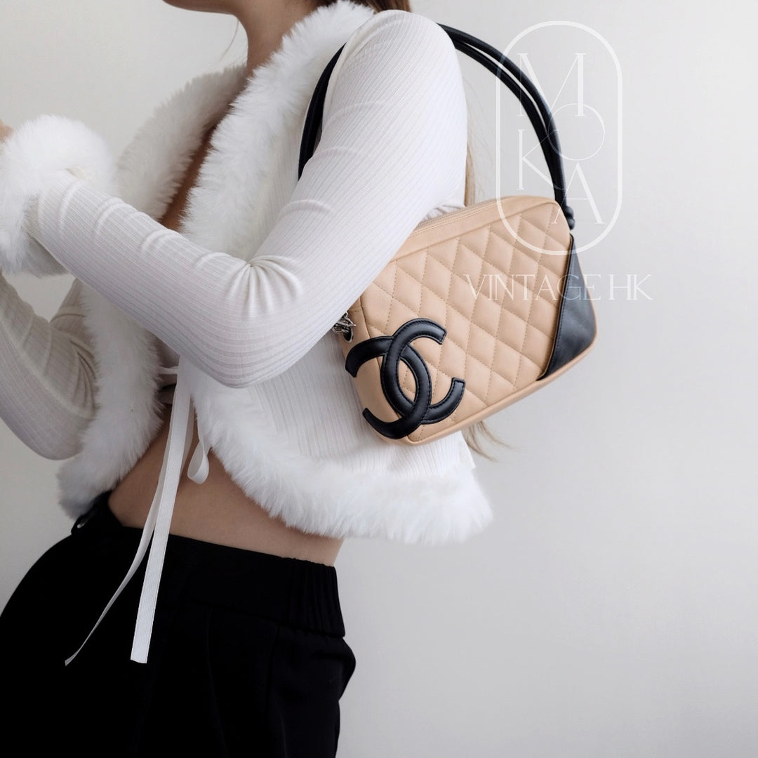 Chanel cambon small rectangle coco beige handbag