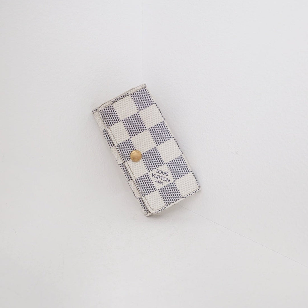 Louis Vuitton damier azur multicles 4-key case
