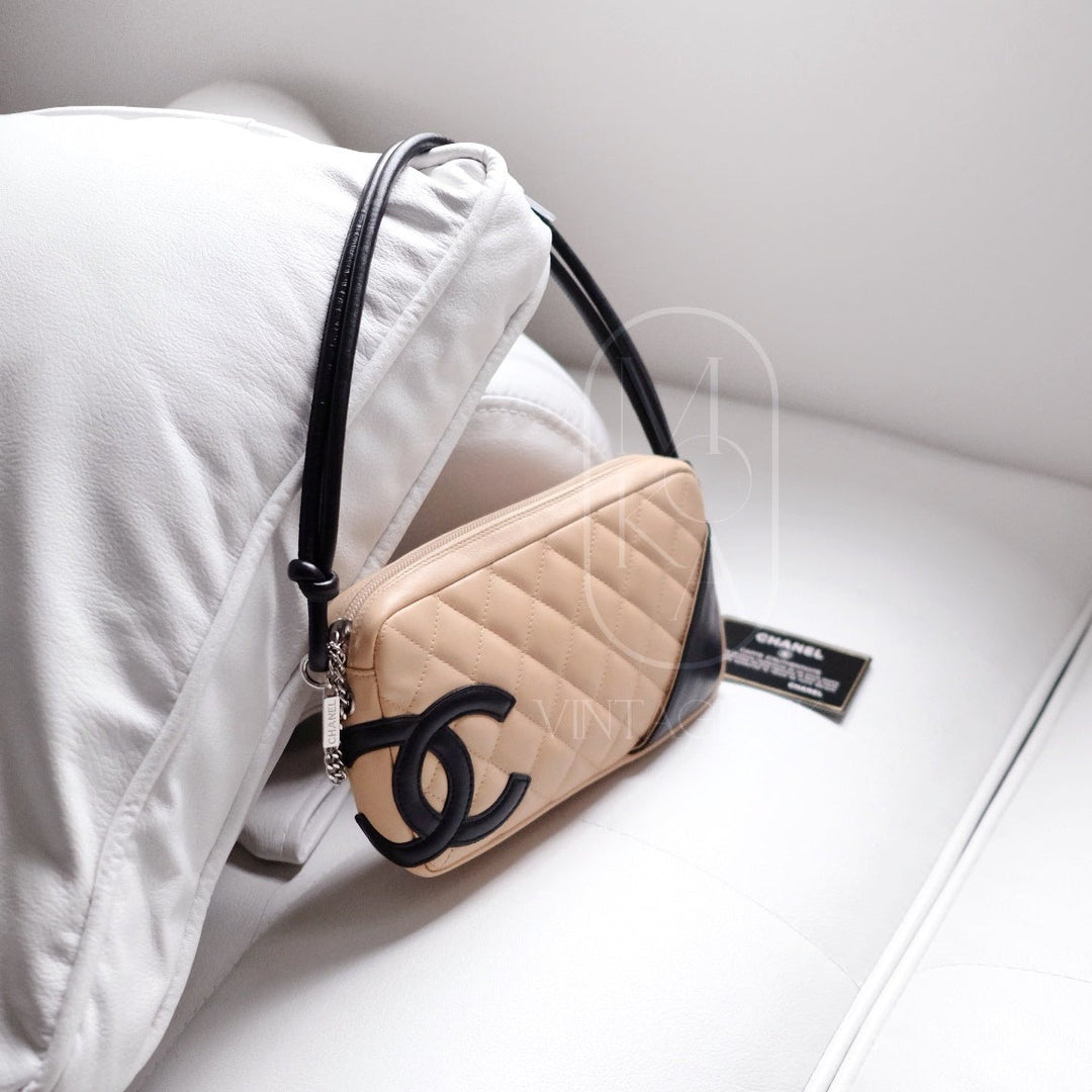 Chanel cambon small rectangle coco beige handbag