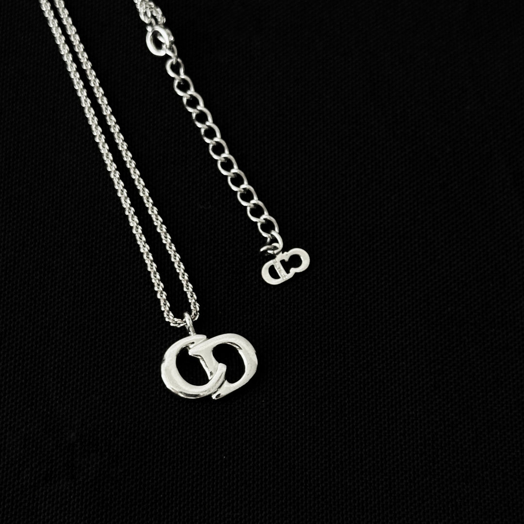 Dior vintage silver necklace