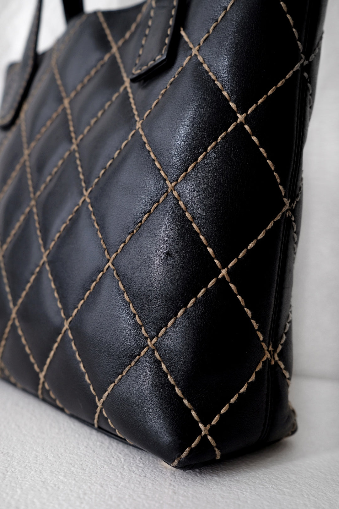 Chanel wild stitch cc tote bag