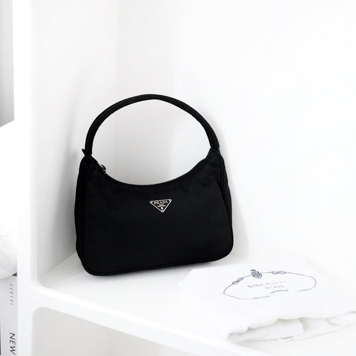 Prada nylon hobo bag