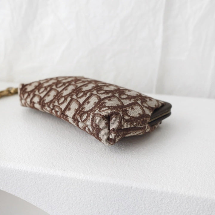 Dior vintage kiss-lock clutch bag+chain