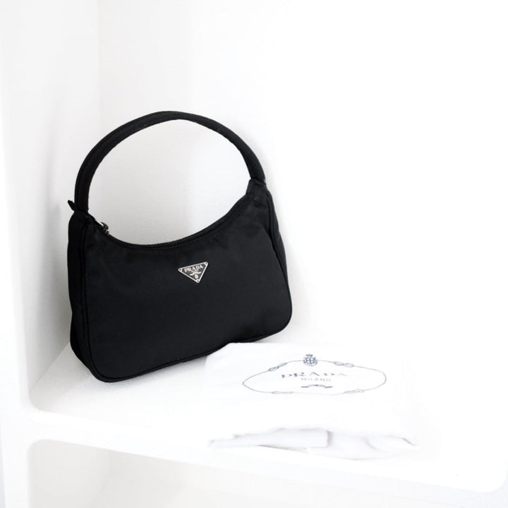 Prada nylon hobo bag