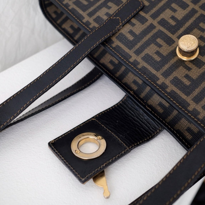 Fendi old zucka pvc tote bag