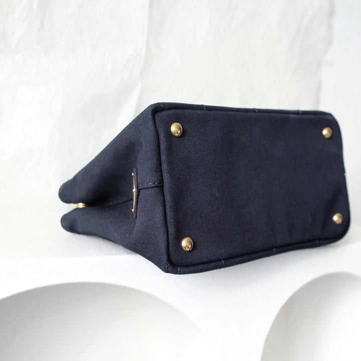 Prada canapa 2way denim shoulder hand bag