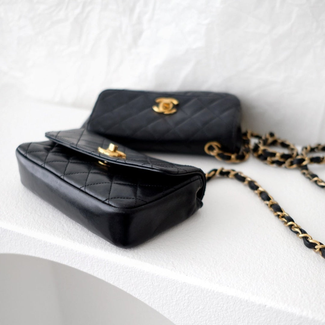 Chanel vintage quilted lambskin mini bags
