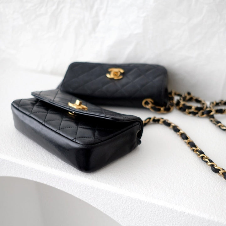 Chanel vintage quilted lambskin mini bags