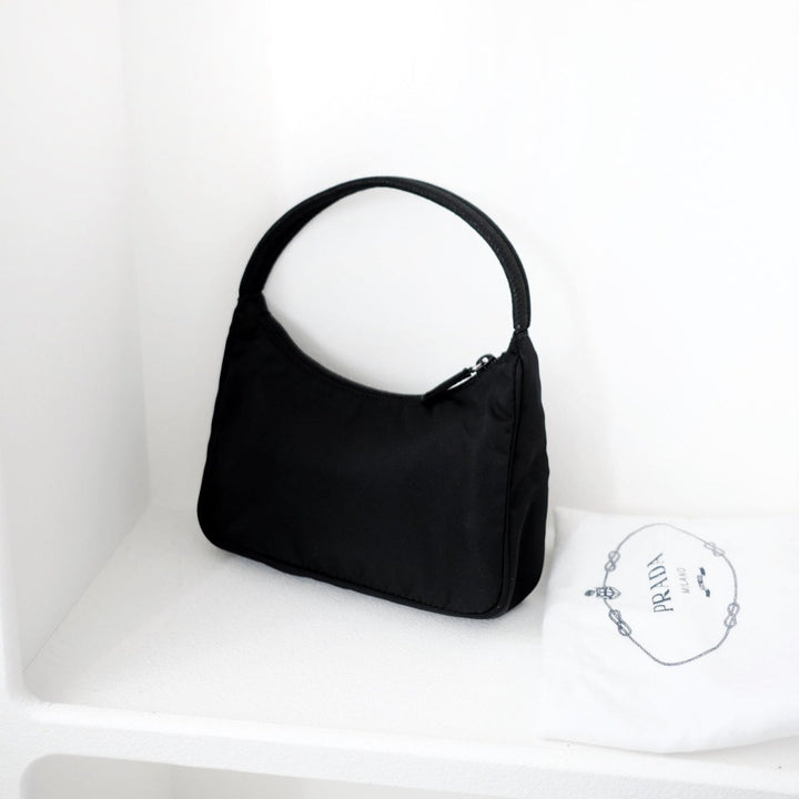 Prada nylon hobo bag