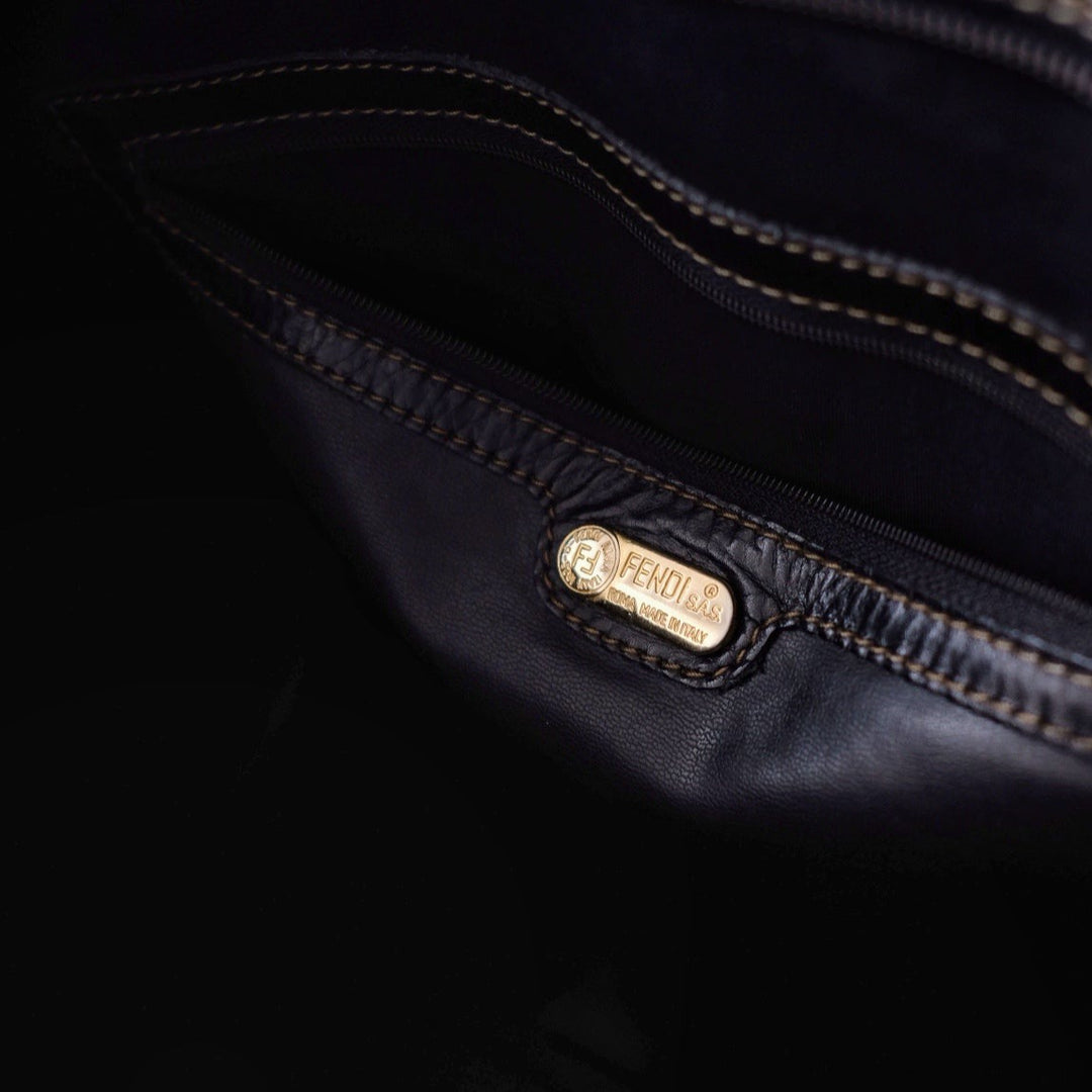 Fendi old zucka pvc tote bag