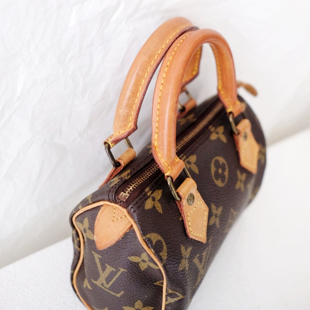 Louis Vuitton speedy mini monogram canvas monogram hand bag