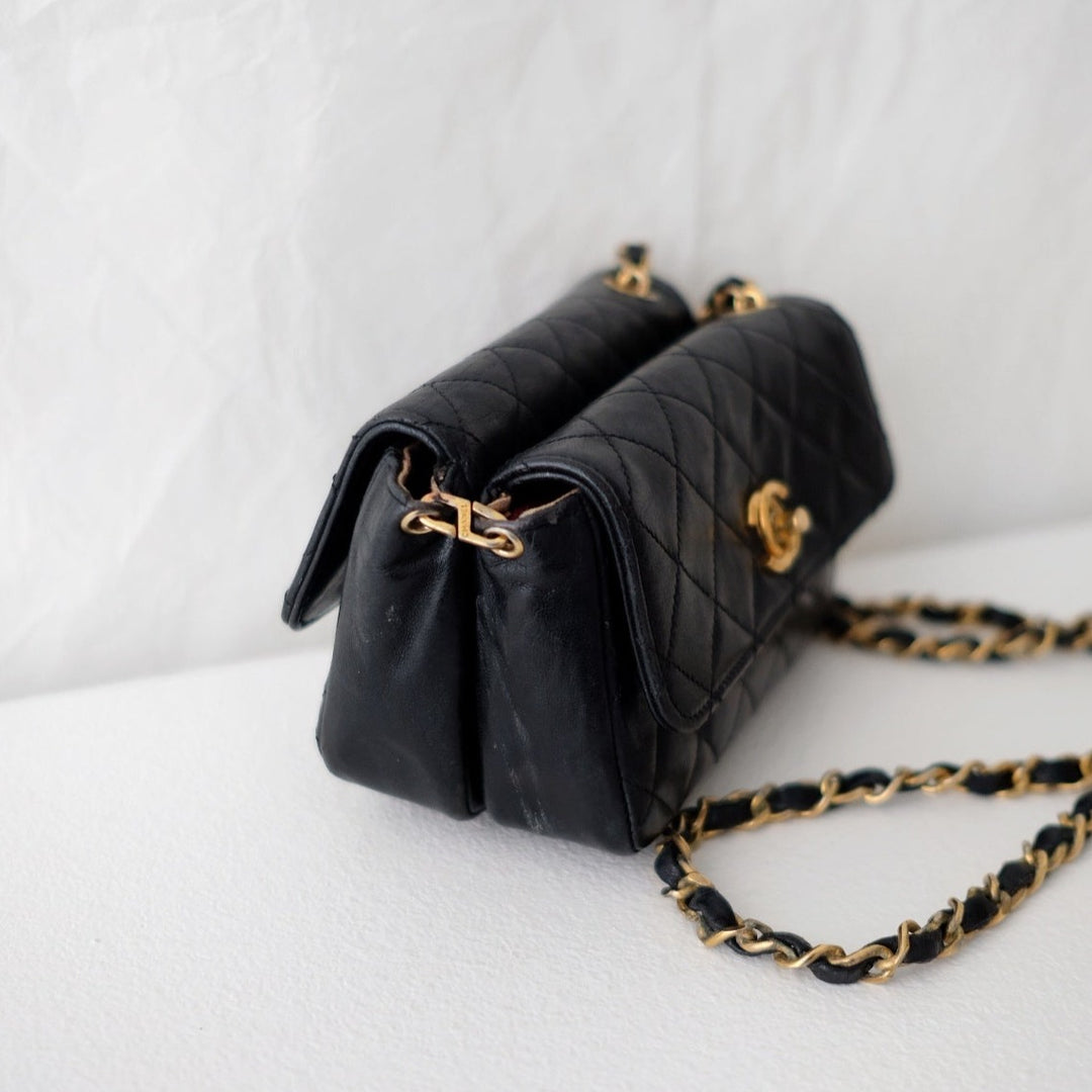 Chanel vintage quilted lambskin mini bags