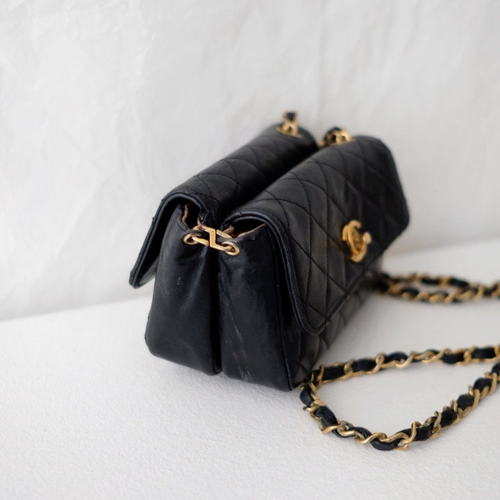 Chanel vintage quilted lambskin mini bags