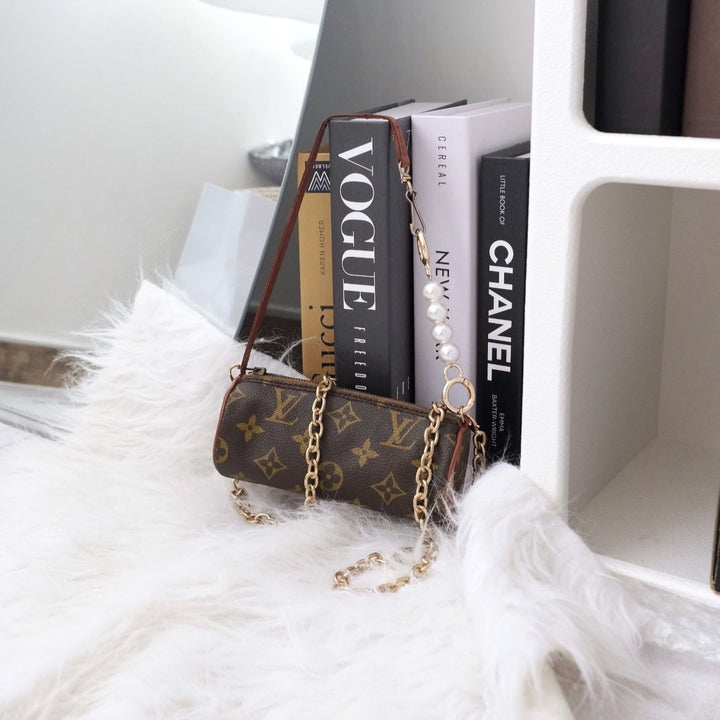 Lv mini papillon leather handbag