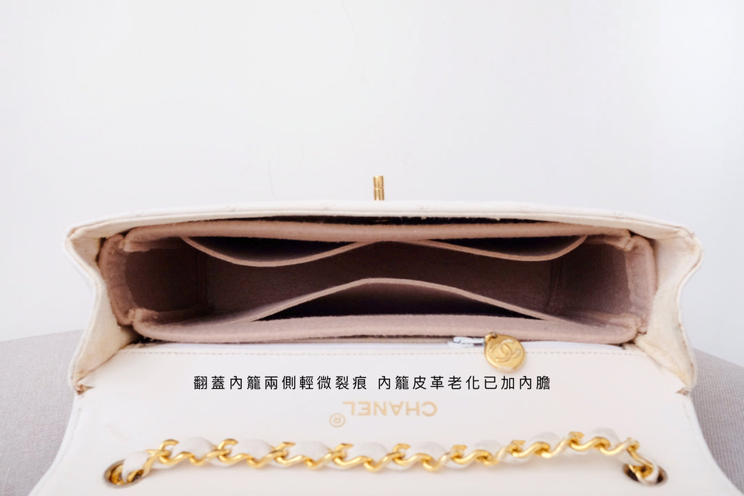 Chanel vintage triangle classic flap chain bag