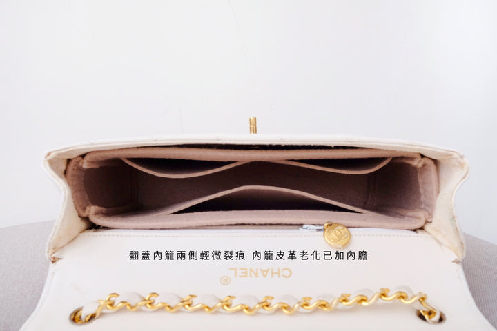Chanel vintage triangle classic flap chain bag