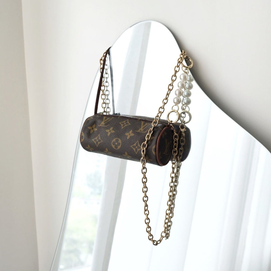 Lv mini papillon leather handbag