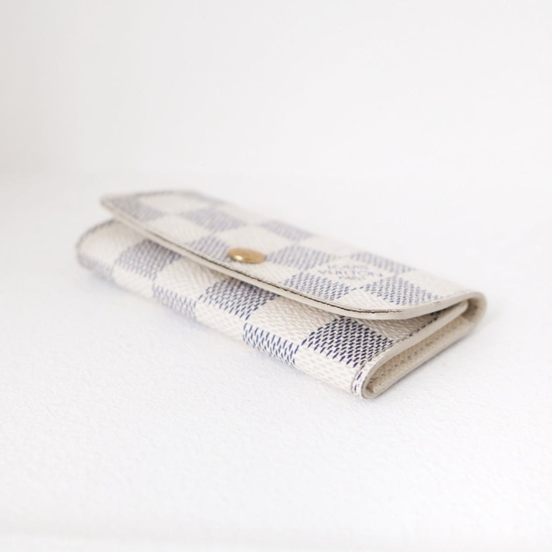 Louis Vuitton damier azur multicles 4-key case