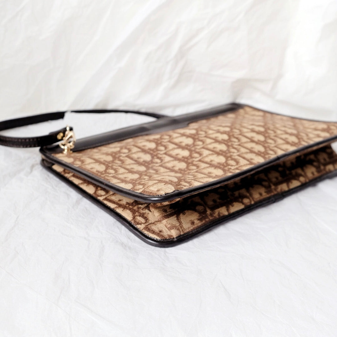 Dior vintage monogram clutch bag