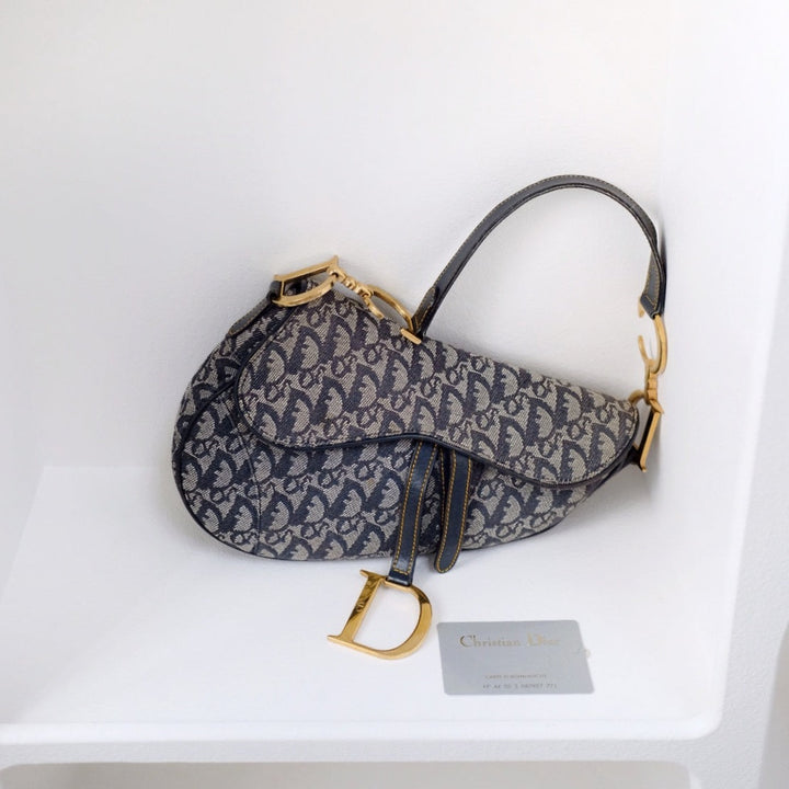 Dior vintagre trotter saddle bag