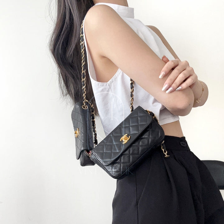 Chanel vintage quilted lambskin mini bags