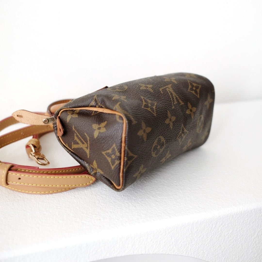 Louis Vuitton speedy mini monogram canvas monogram hand bag