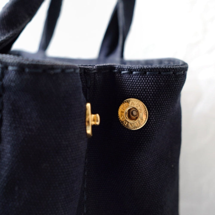 Prada canapa 2way denim shoulder hand bag
